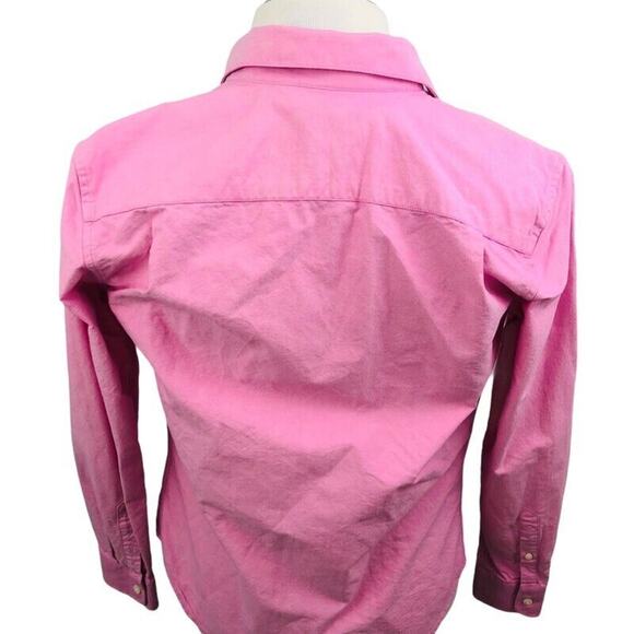Gap x David Hart Button Front Shirt Men's XS Pink Collared Pocket Long Sleeved - Picture 2 of 6